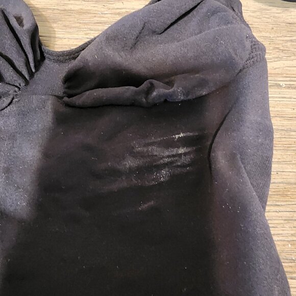 SKIMS Seamless Sculpt THONG BODYSUIT Black Med- Deodorant Marks - Picture 3 of 9